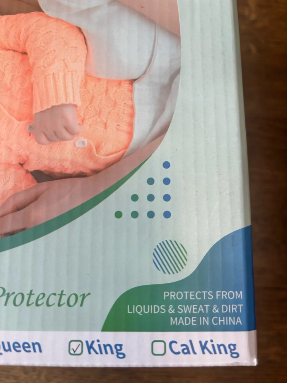 New in Box King Waterproof Mattress Protector Gray 18” Deep Pocket